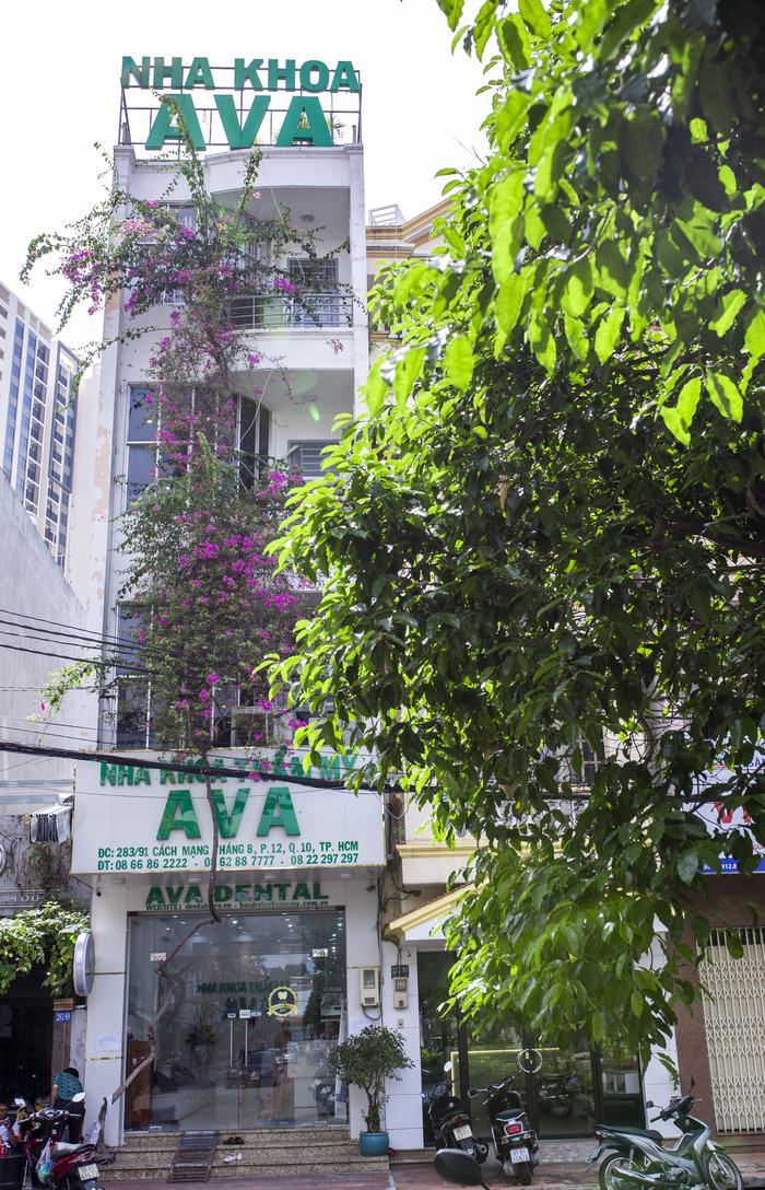 Mặt tiền phòng khám Nha khoa AVA tại Quận 10, TP.HCM